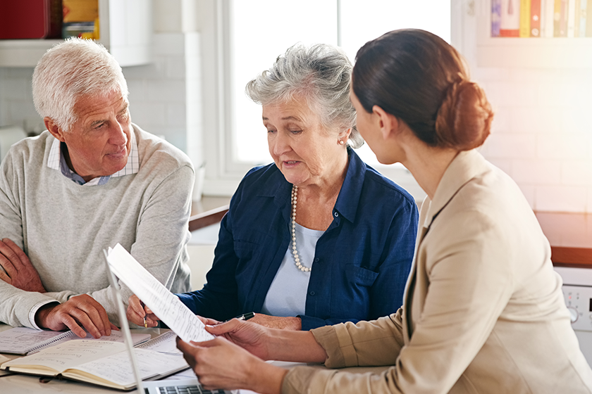 Its important to know what you want out of retirement. Cropped shot of a senior couple getting advice from their financial consultant. 